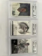 3 GRADED CARD MICKEY MANTLE LOT 2006 TOPPS #7 & 2007 #76 & 78 BECKETT ALL BGS 9