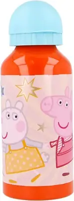 BULK DEAL FOR RESALE 12 Peppa Pig Aluminium Drinks Bottles Orange 400ml