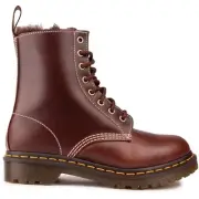 Dr Martens Womens 1460 Serena Ankle Boots Brown