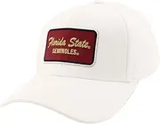 Zephyr ZHATS Men's Standard NCAA Officially Licensed Fitted Hat ZH Patch Brick White