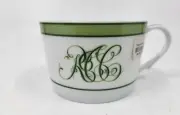 RAYNAUD TROPIC GREEN CUP (No saucer) - Monogram Letters - 2 1/4" 0509D