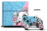 Designer Skin for PS4 Playstation 4 Console System & 2 Controller Decals ROSEBRD
