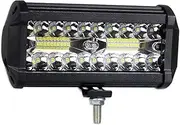 BYBDQKTVEH 2X 4 7 Inch Offroad LED Bar 12V 24V Spot Flood LED Light Bar for Truck ATV 4x4 Tractor LED Work Light Car Fog Light Compatible with Baot Work Light(1pc 120W led bar)