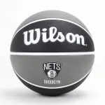 WILSON NBA TEAM TRIBUTE [WTB1300XBBRO] 籃球 7號 隊徽球 室外 黑灰