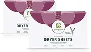 Grab Green Dryer Sheets, 160 Sheets, Lavender Vanilla Scent, Plant and Mineral Based, Compostable, Softens Fabrics, Reduces Static Cling and Wrinkles
