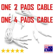 TENS EMS ELECTRODE TWO PADS CABLE + FOUR PADS CABLE - PIN TYPE with 3.5mm JACK