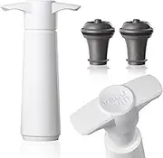 Vacu Vin The Original Wine Saver with 2 Vacuum Stoppers – White