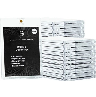 Magnetic Card Holder for 180pt Trading Cards One Touch Fit Clear UV Protection