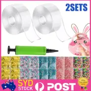2sets Nano Tape Bubble Kits Double Sided Tape Plastic Bubble Elastic Bubble Tape