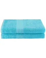Superior Eco-Friendly 2pc Solid Bath Sheet Cotton Towel Set