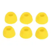 3 Pairs Ear Tips Soft Silicone S M L Size Replacement Earbuds Cover for Galaxy Buds 2 SM R177 Yellow