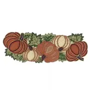Beaded Orange Pumpkin Patch Table Runner 36" x 13" Celebrate Fall Harvest NWT