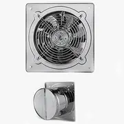 8 inches,Stainless Steel Industrial Fan,40W-320W High Airflow Low Noise Exhaust Fan for Ventilation Extractor Fan Ventilation for Kitchen, Basements, Garage