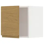 METOD wall cabinet, white/Voxtorp oak effect, 40x37x40 cm