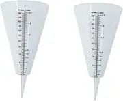 2pcs Rainfall Measuring Cup Water Gauge Figurines Rain Measure Gauge Rain Gauge Stake Plaastic Rain Gauge Rain Gauge Watering Mini Watering Can Rainfall Gauge Rain Meter Rain Guage