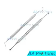 2 Dental Tartar Calculus Plaque Tooth Scraper Remover/Mirror Examination Pr-285