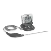 Classic Digital Thermometer and Timer, Meat Thermometer for Cooking, Stainles...