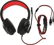 Tofficu Stereo Noise Cancelling Over Ear Headphones with Microphone Ergonomic Design Gaming Headset for Immersive Surround Sound Breathable Earmuffs Flexible Comfortable Wear