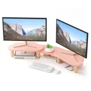 Dual Monitor Stand Riser,Rainbow Cloud Desktop Computer Stand for 2 Monitors,...