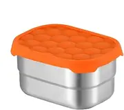 Snack Containers for Kids | Leakproof Stainless Steel Snack Pack Containers with Silicone Lid | Stackable Toddler Lunch Box for Daycare, School and Travel
