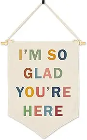 All Are Welcome Hanging Pennant Flag