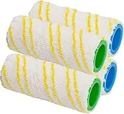 BLUTENET Microfibre Roller Brush Accessories Replacement Parts Roller Set for Kärcher FC3 FC3D FC5 FC7 Cordless Floor Cleaner Pack of 4