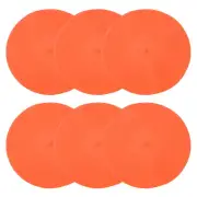 6 Pcs 9 Inch Spot Markers Non-Slip Floor Dots Agility Markers, Orange