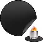 Fire Pit Mat, Camping Fireproof Mat, round Fireproof under Grill Mats for Out...
