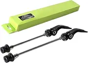 Glugahrif Quick Releases Bicycle Hub, Front and Rear Skewers, Quick Release Bicycles Axle Wheel Spike Aluminium Alloy Hollow Shaft Kit, Replacement for Bicycle Wash Hub