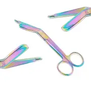 Lister Bandage Scissors 5.5" Rainbow/Multi Color Titanium Surgical Instrument