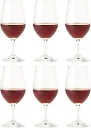 Toyo Sasaki Glass Wine Glass, Reception, Wine, 11.2 fl oz (330 ml), 6 Pieces, Physical Mouth Strengthening Glass, Red and White Compatible, Break-Resistant, Made in Japan, Dishwasher Safe, Stylish, 30L36HS