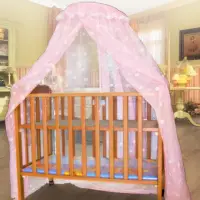 在飛比找momo購物網優惠-【凱蕾絲帝】嬰兒床架專用針織嬰兒蚊帳(雙色可選)