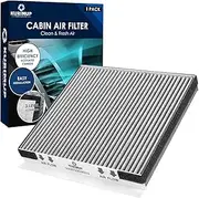 CF10735 Premium Cabin Air Filter with Activated Carbon, Fit for Hyundai Equus/Genesis/Santa Fe; Kia K900/Stinger/Telluride; Genesis Electricfied G80/G70/G80/G90/GV70/GV80