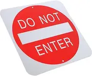 Do Not Enter Sign Rustproof Aluminum Alloy Caution Sign for Indoor Outdoor Use Eye Catching Traffic Warning for Construction Sites Warehouses and