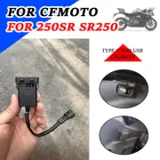 For CFMOTO 250SR SR250 Motorcycle Type C USB Charger Splitter Power Adapter