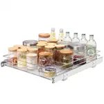 VEVOR 17"W x 21"D Pull Out Cabinet Organizer, Heavy Duty Slide Out Pantry Shelves, Chrome-Plated Steel Roll Out Drawers, Sliding Drawer Storage for Ho
