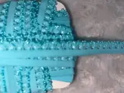 10 yards light turquoise Picot Lingerie Stretch sewing Elastic 1/2” wide