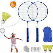 Badminton Training Device, Portable Automatic Rebound Shuttlecock, Solo Tennis Practice Trainer, Adjustable Speed Training Aid for Indoor Outdoor Use, ABS + Aluminum Alloy