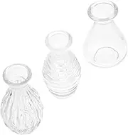 Vaguelly 3Pcs Mixed Style Refillable Diffuser Bottles Home Fragrance Display for Parties Home Decor Elegant Lightweight Design