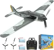 RC Plane 4 Channel RC Airplane FW190 Ready to Fly with Upgraded Xpilot Stabilization System & One Key Aerobatic, Remote Control Airplanes for Beginners Adult