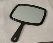 Hand Mirror, Handheld Mirror with Handle, American Old Glory Black