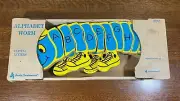 Rare Vintage Wood JUDY INSTRUCTO Alphabet Worm Puzzle New In Box 1984