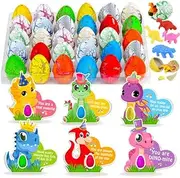Lionoble Dinosaur Party Favors Dinosaur Birthday Party Supplies, 30 Pack Dinosaur Egg Hatching Card Bulk, Funny Dino Eggs Gifts Goodie Bag Stuffer for Kids Boys Girls Toddler