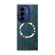 Galaxy Z Fold7 Clear Magnetic Case Palm Trees