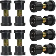 MagiDeal 1012303 1015583 Front & Rear Leaf Spring Bushing Kit Premium Replaces Durable Spare Parts Polyurethane Bushing and Sleeve Kit, Black