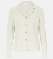 [Max Mara] Max Mara Duomo single-breasted jersey blazer UK 6 grey