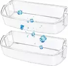 2 Pack UPGRADED W10710203 Refrigerator Door Bin Shelf Parts for Whirlpool Kenmor