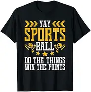 VidiAmazing Yay Sports Ball Arcade Pinball Machine Gamer ds1820 T-Shirt