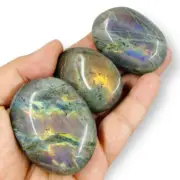 Labradorite Palm Stones Crystal Meditation Worry YOU CHOOSE
