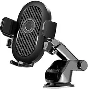 Car Phone Holder [Upgraded Super Suction] Adjustable 360° Rotation Phone Mount for Car Dashboard/Windscreen, Non-Slip Silicone Internal Contact Surface for iPhone, Samsung, and All Smartphone